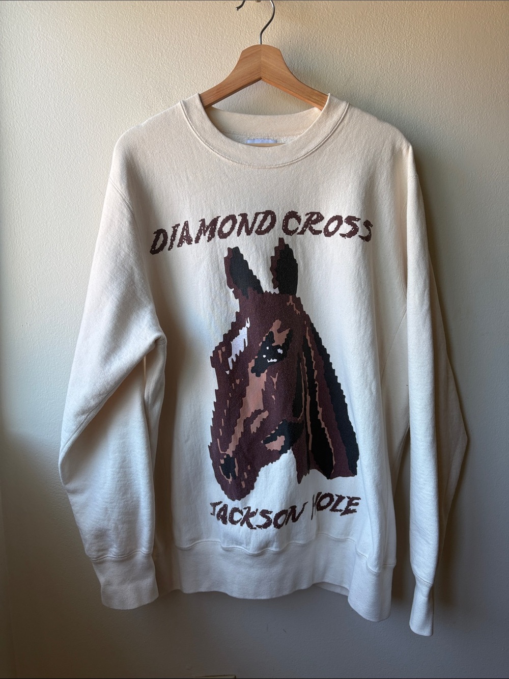 Diamond Cross Ranch Crewneck Sweatshirt Jackson Hole Size XL